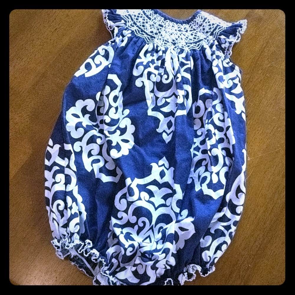 Toddler Smocked Bubble Romper